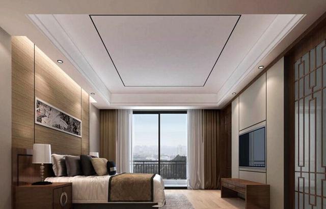 師傅在吊頂上加一圈線條,效果居然這么美